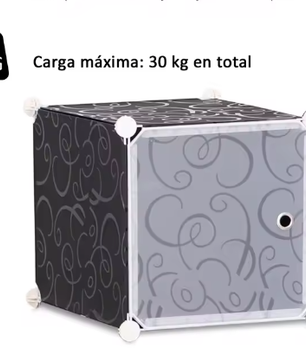 Modulaire Kunststof Kledingkast met 12 Kubussen en Deuren – Flexibele Opbergkast met Hangrail (111×47×145 cm)