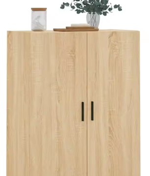 Sonoma Eiken Wandkast met Deuren – Moderne Opbergkast voor Slaapkamer, Woonkamer of Studieruimte (69,5×34×90 cm)