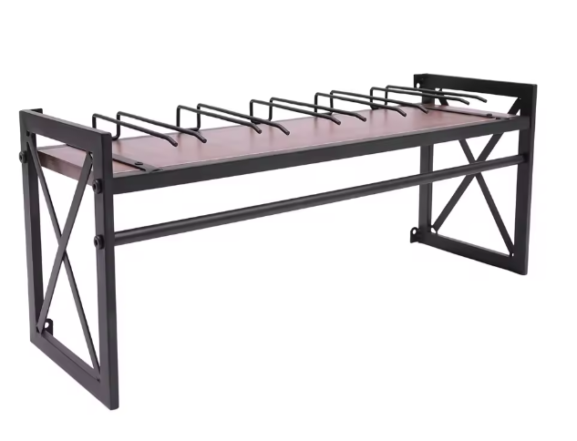 Wandgemonteerd Wijnrek – Industrieel Ontwerp met Hoog Draagvermogen