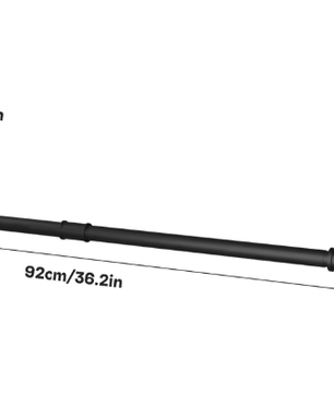 Industriële Wandkledingrekken – Metalen Pijp, Ruimtebesparend, 92 cm