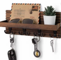 Houten Sleutelhouder en Wandpostorganisator – Rustiek & Functioneel