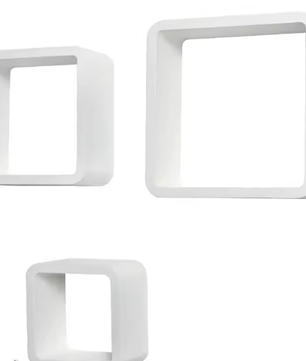 3-delige Houten Drijvende Wandplanken – CD, DVD & Boek Organizer