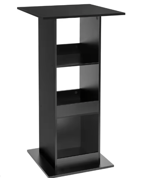 Hoge Bartafel met 3 Planken en Zijkast – Bistro & Opbergmeubel