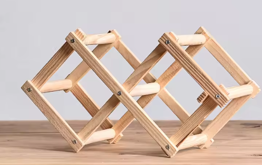 Stapelbare Houten Wijnplanken – 3, 5, 6 & 10 Flessen Opbergruimte