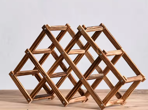 Stapelbare Houten Wijnplanken – 3, 5, 6 & 10 Flessen Opbergruimte
