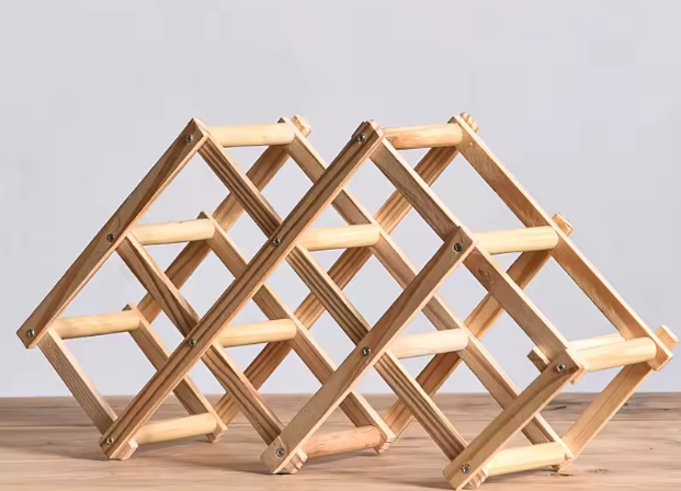 Stapelbare Houten Wijnplanken – 3, 5, 6 & 10 Flessen Opbergruimte