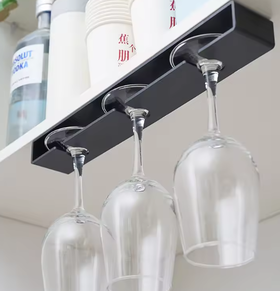 Punch-Free Beker & Wijnglas Ophangrek – Ondersteboven Afvoer