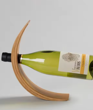 Moderne Houten Wijnflessenrek – Creatief Bamboe Display