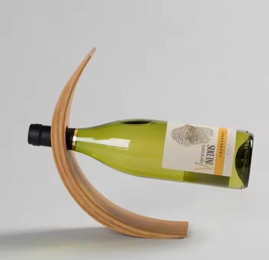 Moderne Houten Wijnflessenrek – Creatief Bamboe Display