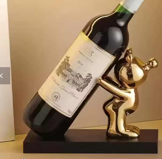 Creatief Keramisch Wijnrek – Cartoon Decoratie voor Thuis