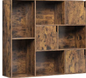 Boekenkast met 8 Vakken – Houten Opbergkast met Deur, Modern en Duurzaam Ontwerp