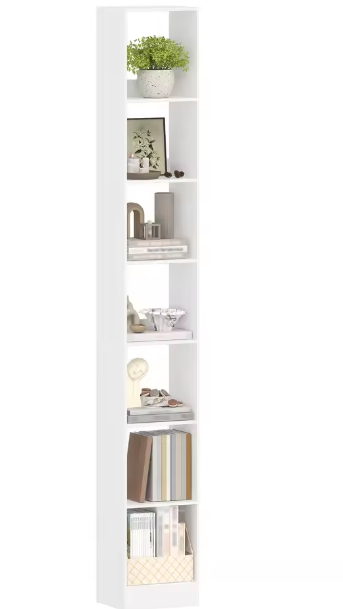 7-Laags Moderne Houten Boekenkast – Open Kubusplank voor Woonkamer, Slaapkamer en Thuiskantoor