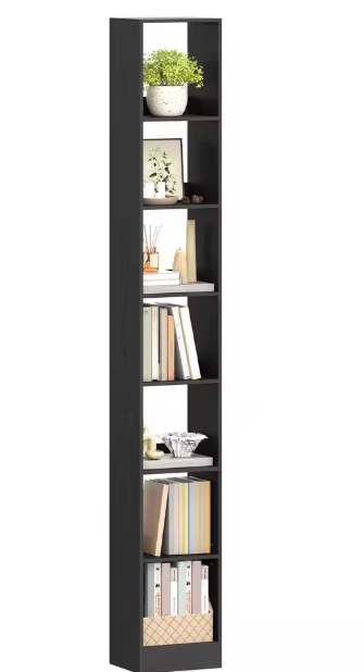 7-Laags Moderne Houten Boekenkast – Open Kubusplank voor Woonkamer, Slaapkamer en Thuiskantoor