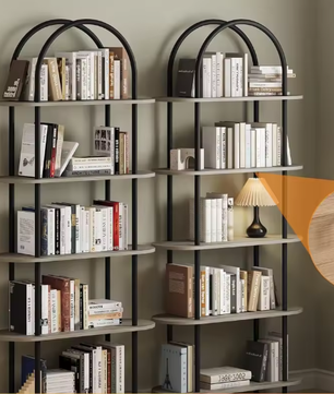5-Planken Boekenkast 180 cm Hoog – Open Display Opbergrek met Verstelbare Voeten voor Woonkamer, Slaapkamer en Thuiskantoor