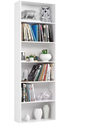 Getone 6-laags Boekenkast – Hoog 180 cm Open Opbergrek met Houten Planken voor Woonkamer, Slaapkamer en Thuiskantoor, Minimalistisch Design