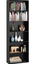 Getone 6-laags Boekenkast – Hoog 180 cm Open Opbergrek met Houten Planken voor Woonkamer, Slaapkamer en Thuiskantoor, Minimalistisch Design