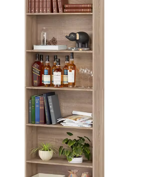 Getone 6-laags Boekenkast – Hoog 180 cm Open Opbergrek met Houten Planken voor Woonkamer, Slaapkamer en Thuiskantoor, Minimalistisch Design