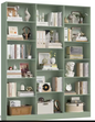 Boekenplank met 17 Compartimenten – Ruimtebesparend Opbergrek voor Woonkamer en Kantoor, 149x23,5x188 cm
