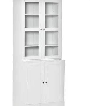 Vitrine met Verstelbare Planken – Boeken- en Deco-opbergkast 76x40x178,5 cm