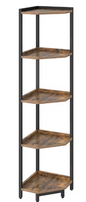 Hoekboekenkast 5 Planken – Stevig Metalen Frame & Ruimtebesparend Design