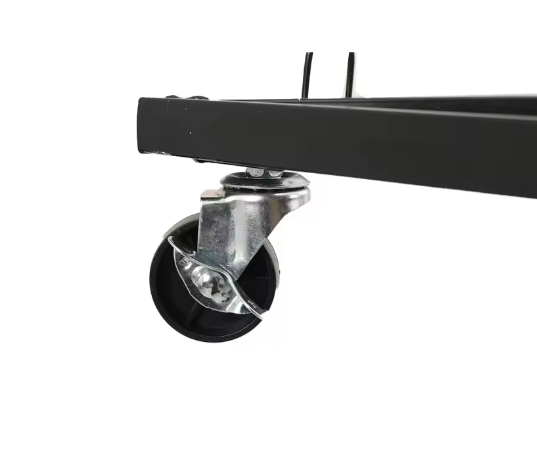 5-Laags Mobiel Opbergmandrek – Draadrek met Afneembare Mand, Wieltjes en Ventilerend Design