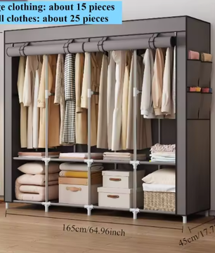 Draagbare Multi-Layer Kledingkast – Stofdicht & Ruimtebesparend