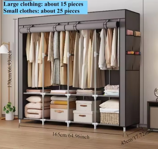 Draagbare Multi-Layer Kledingkast – Stofdicht & Ruimtebesparend