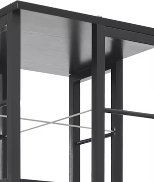 4-laags Roterende Boekenkast – 360° Draaibare Staande Plank voor Hoeken, 40 x 40 x 134 cm