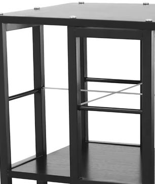 4-laags Roterende Boekenkast – 360° Draaibare Staande Plank voor Hoeken, 40 x 40 x 134 cm