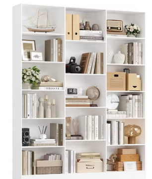 Boekenplank 17 Compartimenten – Modern Opbergrek 149x23,5x188 cm