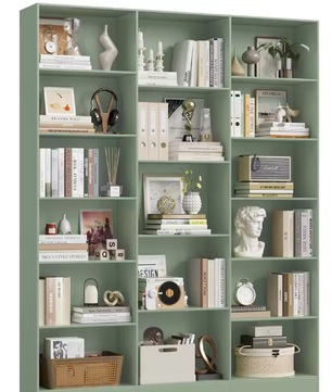 Boekenplank 17 Compartimenten – Modern Opbergrek 149x23,5x188 cm