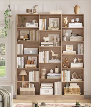 Boekenplank 17 Compartimenten – Modern Opbergrek 149x23,5x188 cm