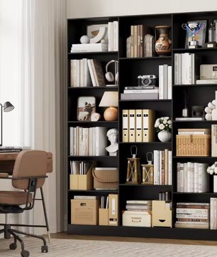 Boekenplank 17 Compartimenten – Modern Opbergrek 149x23,5x188 cm