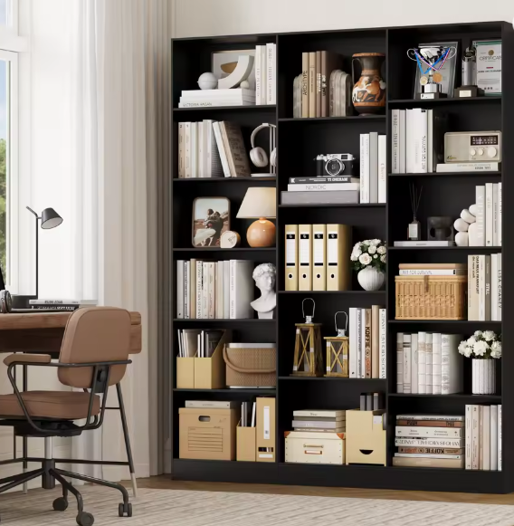 Boekenplank 17 Compartimenten – Modern Opbergrek 149x23,5x188 cm