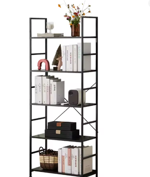 5-Laags Boekenkast – Moderne Smalle Opberger voor Woonkamer, Slaapkamer & Kantoor