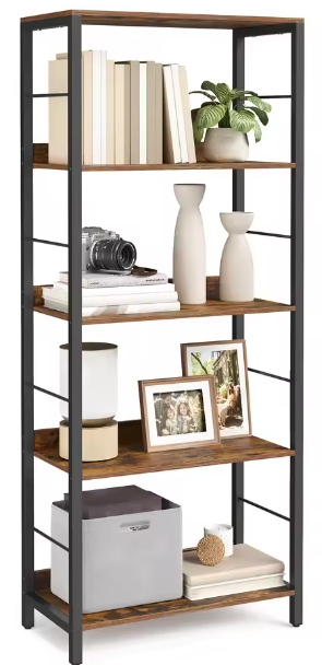 5/6 Lagen Boekenplank – Hout & Staal