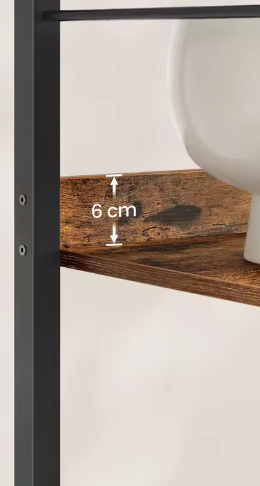 5/6 Lagen Boekenplank – Hout & Staal