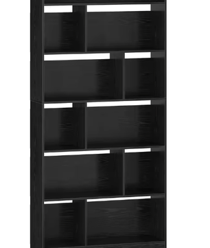 Boekenkast met 6 Compartimenten – Staande Opbergplank voor Woonkamer, Kantoor en Slaapkamer