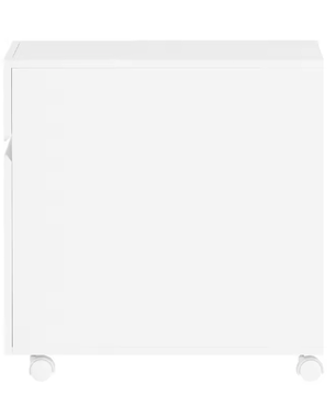 Verrijdbare Printertafel met Lade en Kast – Opbergkast op Wielen voor Kantoor en amp; Thuis