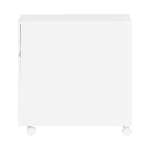 Verrijdbare Printertafel met Lade en Kast – Opbergkast op Wielen voor Kantoor en amp; Thuis