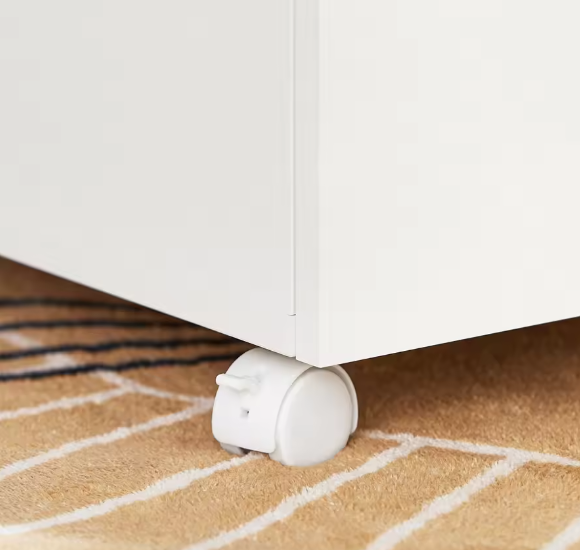 Verrijdbare Printertafel met Lade en Kast – Opbergkast op Wielen voor Kantoor en amp; Thuis