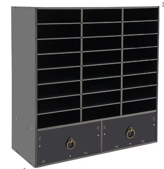 Bureau Organizer met 24 Vakken en 2 Lades – Documentenkast voor Kantoor en Thuis