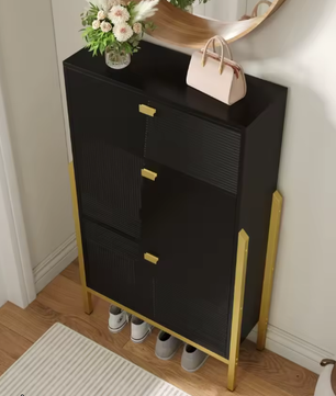 Schoenenkast met Lade en 2 Deuren – Dubbel Schoenenrek