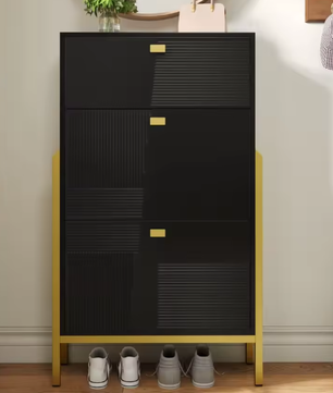 Schoenenkast met Lade en 2 Deuren – Dubbel Schoenenrek