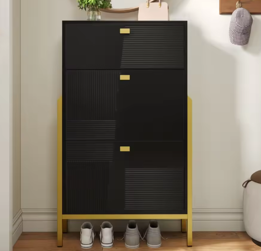 Schoenenkast met Lade en 2 Deuren – Dubbel Schoenenrek