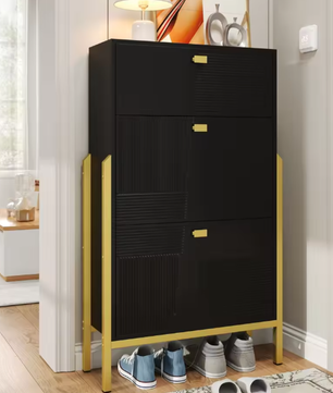 Schoenenkast met Lade en 2 Deuren – Dubbel Schoenenrek