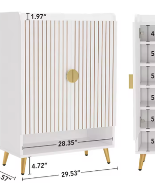7-laags Schoenenkast met Deuren – Verstelbare Planken