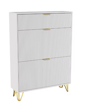 Moderne Schoenenkast met 2 Vouwdeuren en Bovenvak