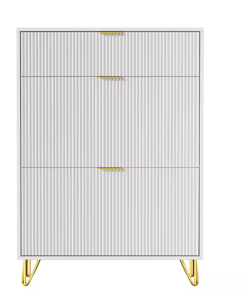 Moderne Schoenenkast met 2 Vouwdeuren en Bovenvak
