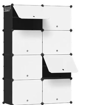 Schoenenkast met 8 Compartimenten en Deuren – 32 Paar